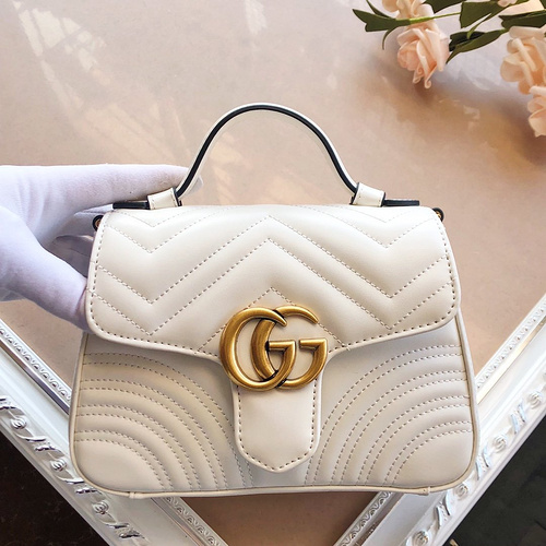 Gucci bag 2019 Early Spring Series GG Marmont series mini handbag 547260  leather-deec594c